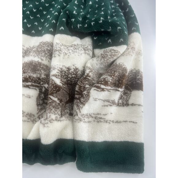 Vintage 1990s St Johns Bay Fleece Zip Up Medium Zip Cozycore Gorpcore Hooded Y2K - Picture 15 of 16